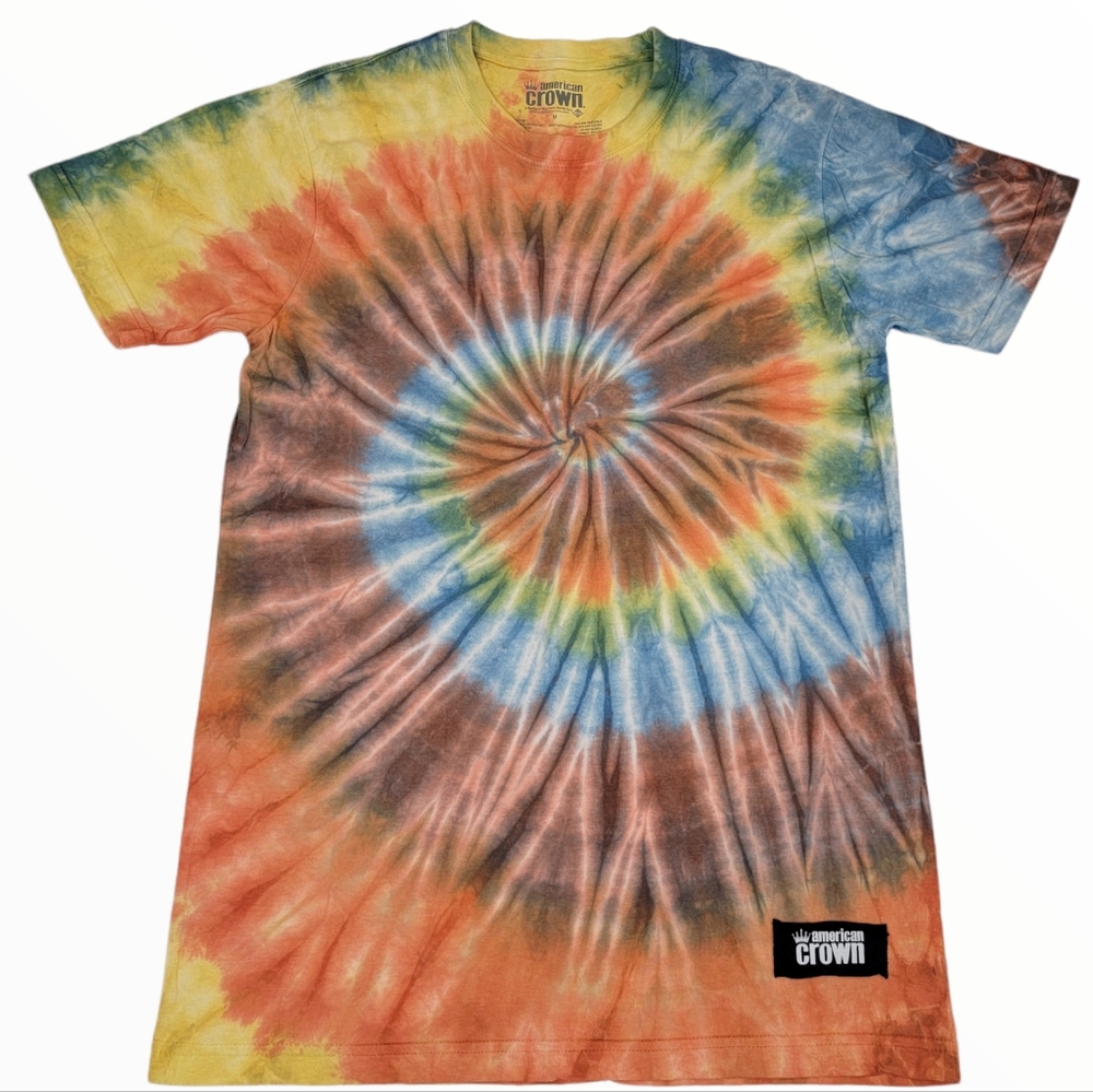 American Crown Ice Dyed Graphic T-shirt Size Medium NWOT!